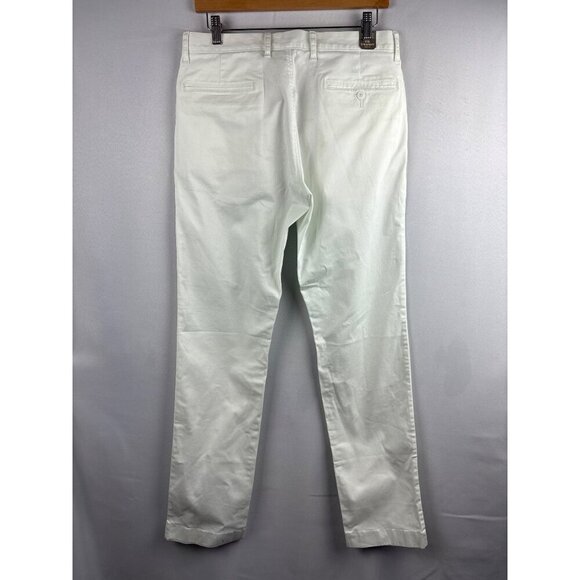 J.Crew Mens White Slim Fit Chino Pants W30 L32 Cotton Blend - Picture 5 of 6